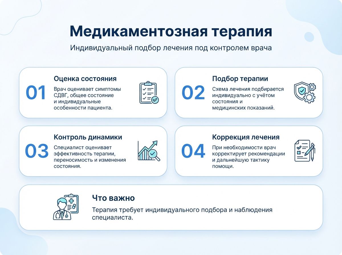 Лечение СДВГ в Старой Руссе у детей и взрослыхинфографика